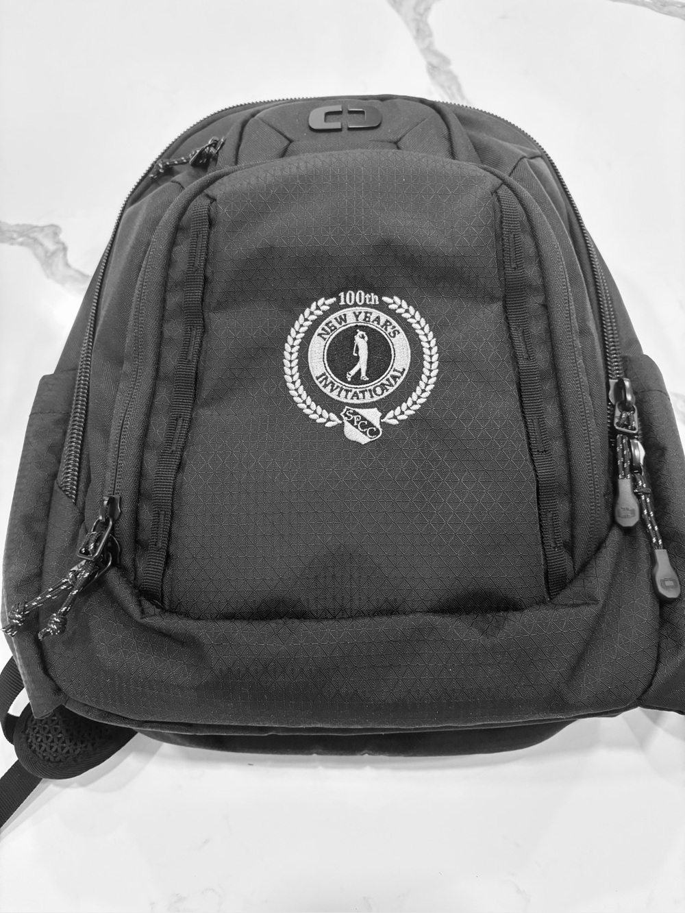 OGIO Black Men’s Backpack with Embroidered Crest Accent brand new